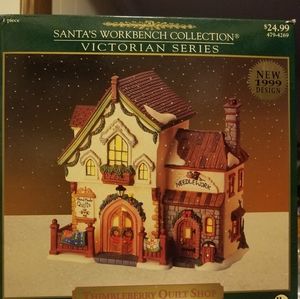 Never used porcelain lighted Thimberry Quilt Shop